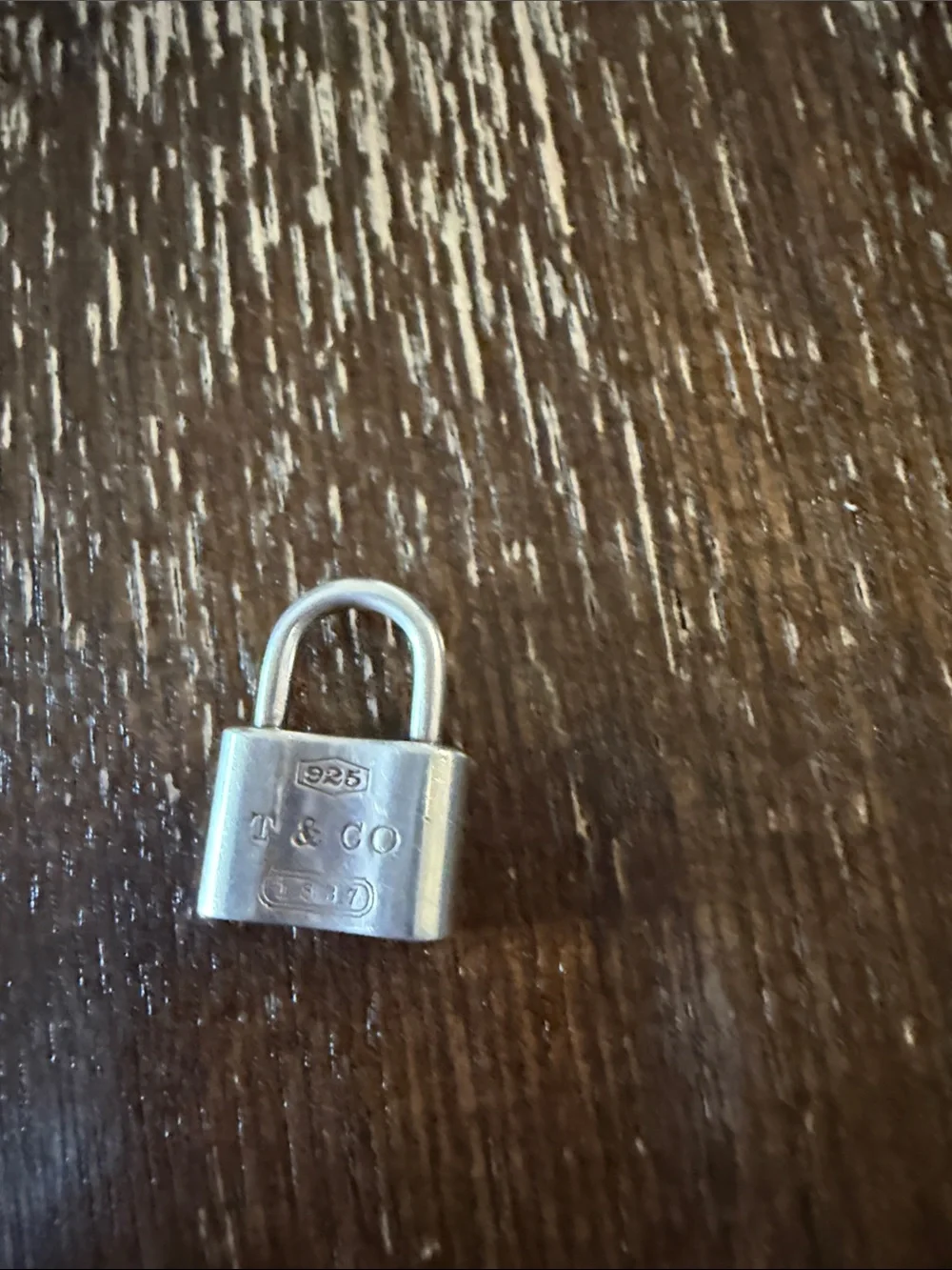 Tiffany & Co. Sterling Silver Padlock Charm - Silver